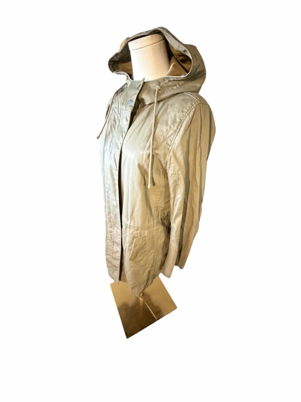 J. Crew Hooded Anorak Jacket in Olive Sz Small